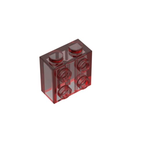 Gobricks 22885 Scharnier Brick Brick Special 1 x 2 x 1 2/3 mit vier Nieten auf einer Seite, 50 Stück GDS-1117, kompatibel mit Lego Bausteinen, Farbe: Trans Red 110 Gobricks 22885 Scharnier Brick Brick Special 1 x 2 x 1 2/3 mit vier Nieten auf einer Seite, 50 Stück GDS-1117, kompatibel mit Lego Bausteinen, Farbe: Trans Red 110 von XYEIUGO