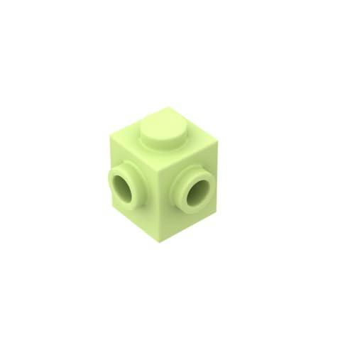 Gobricks 26604 Scharnier Brick Brick Special 1x1 mit Nieten an 2 benachbarten Seiten, 50 Stück GDS-1046, kompatibel mit Lego Bausteinen, Farbe:Gelbgrün 044 Gobricks 26604 Scharnier Brick Brick Special 1x1 mit Nieten an 2 benachbarten Seiten, 50 Stück GDS-1046, kompatibel mit Lego Bausteinen, Farbe:Gelbgrün 044 von XYEIUGO