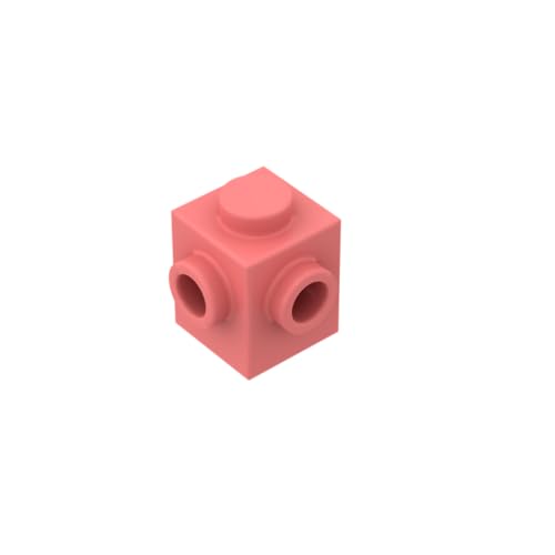 Gobricks 26604 Scharnier Brick Brick Special 1x1 mit Nieten an 2 benachbarten Seiten, 50 Stück GDS-1046, kompatibel mit Lego Bausteinen, Farbe:Korallenorange 018 Gobricks 26604 Scharnier Brick Brick Special 1x1 mit Nieten an 2 benachbarten Seiten, 50 Stück GDS-1046, kompatibel mit Lego Bausteinen, Farbe:Korallenorange 018 von XYEIUGO
