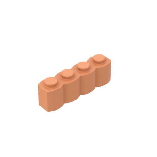 Gobricks 30137 Basic Brick Brick Special 1 x 4 Palisade [aka Log] 50 Stück GDS-1079 Kompatibel mit Lego Bausteinen, Farbe: Fleischfarbe 038 von XYEIUGO