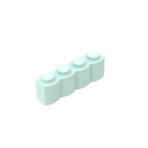 Gobricks 30137 Basic Brick Brick Special 1 x 4 Palisade [aka Log] 50 Stück GDS-1079 Kompatibel mit Lego Bausteinen, Farbe: helles Aqua 045 von XYEIUGO