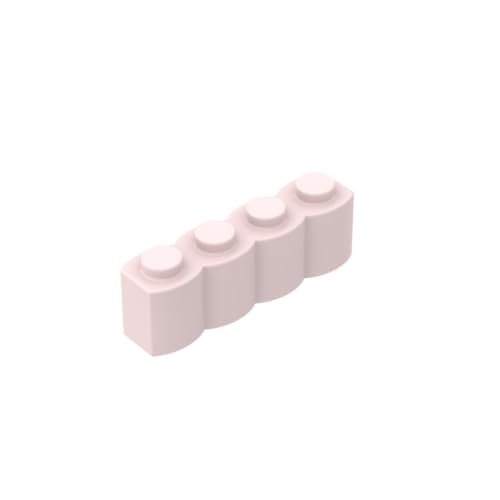 Gobricks 30137 Basic Brick Brick Special 1x4 Palisade [aka Log] 50 Stück GDS-1079 Kompatibel mit Lego Bausteinen, Farbe: Hellrosa 017 von XYEIUGO
