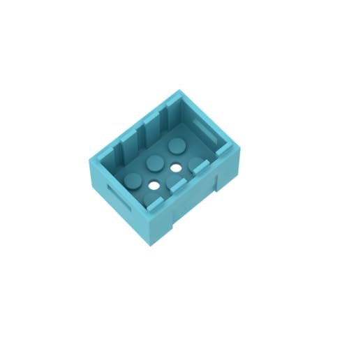 Gobricks 30150 Ornamente-Box/Kiste mit Handgriffen, 10 Stück, GDS-1305, kompatibel mit Lego-Bausteinen, Farbe: Mittel-Azurblau 046 von XYEIUGO