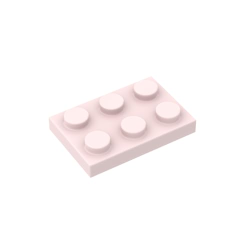 Gobricks 3021 Fundamentplatte 2x3, 100 Teile, GDS-510, kompatibel mit Lego Bausteinen, Farbe: Hellrosa 017 Gobricks 3021 Fundamentplatte 2x3, 100 Teile, GDS-510, kompatibel mit Lego Bausteinen, Farbe: Hellrosa 017 von XYEIUGO
