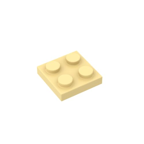 Gobricks 3022 Grundplatte Platte 2x2 100 Teile GDS-509 Kompatibel mit Lego Bausteinen, Farbe: Hellgelb 029 Gobricks 3022 Grundplatte Platte 2x2 100 Teile GDS-509 Kompatibel mit Lego Bausteinen, Farbe: Hellgelb 029 von XYEIUGO