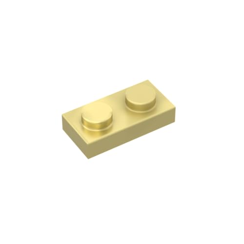 Gobricks 3023 Fundamentplatte Platte 1x2 3023 100 Teile GDS-502 Kompatibel mit Lego Bausteinen, Farbe: Chrom Gold 037 Gobricks 3023 Fundamentplatte Platte 1x2 3023 100 Teile GDS-502 Kompatibel mit Lego Bausteinen, Farbe: Chrom Gold 037 von XYEIUGO