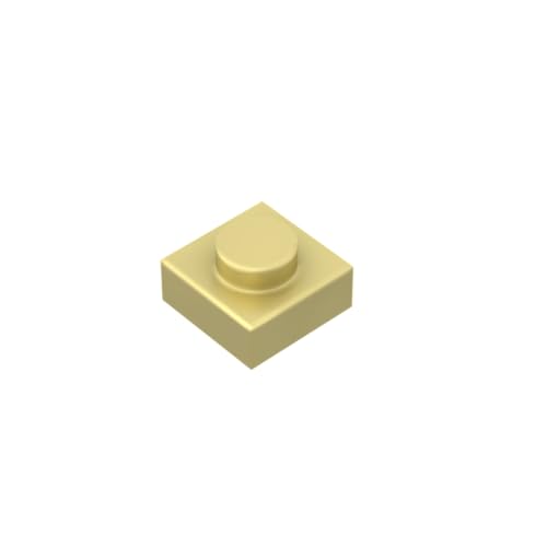 Gobricks 3024 Fundamentplatte, 1 x 1, 3024, 100 Teile, GDS-501, kompatibel mit Lego Bausteinen, Farbe: Chrom, Gold, 037 Gobricks 3024 Fundamentplatte, 1 x 1, 3024, 100 Teile, GDS-501, kompatibel mit Lego Bausteinen, Farbe: Chrom, Gold, 037 von XYEIUGO