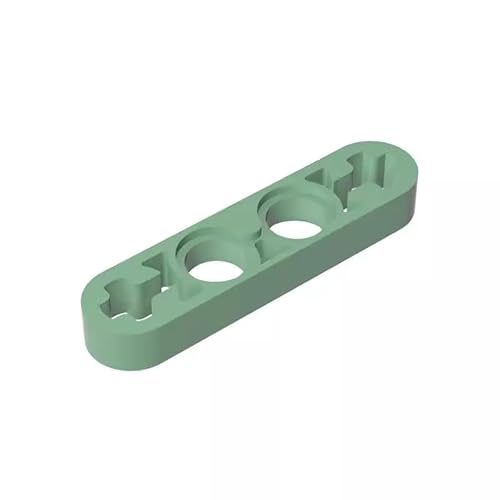 Gobricks 32449 Locharmplatte Technic Beam 1x4 dünn 50 Stück GDS-690 kompatibel mit Lego Bausteinen, Farbe: Sandgrün 048 von XYEIUGO