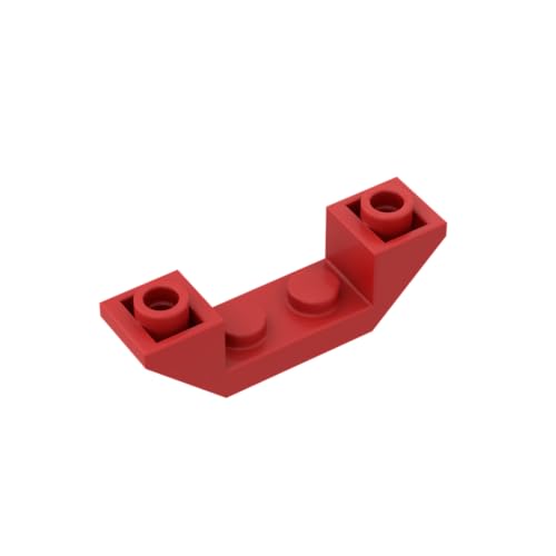 Gobricks 32802 Slope Brick 1x4 Reverse Sloped Brick 20 Stück GDS-2226 Kompatibel mit Lego Bausteinen, Farbe: Rot 21 von XYEIUGO