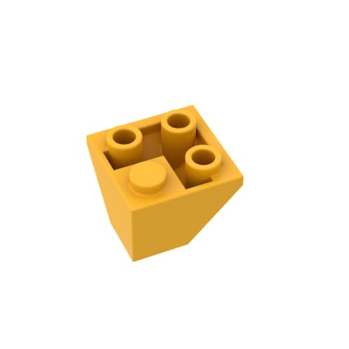 Gobricks 3676 Slope Brick 2x2 Ecke umgekehrte Neigung 50 Stück GDS-1040 Kompatibel mit Lego Bausteinen, Farbe: Helles Hellorange 036 von XYEIUGO