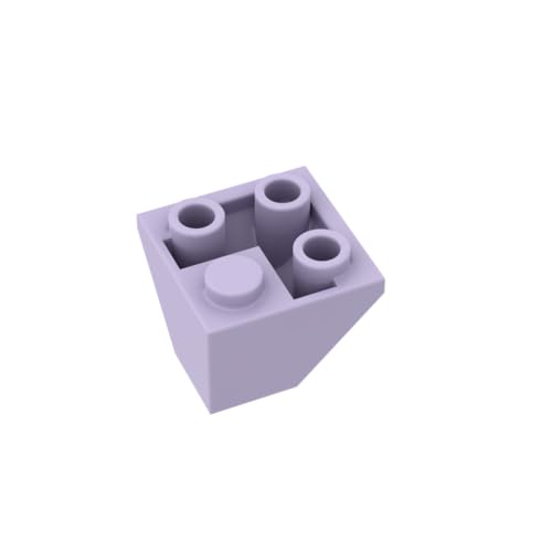Gobricks 3676 Slope Brick 2x2 Ecke umgekehrte Neigung 50 Stück GDS-1040 Kompatibel mit Lego Bausteinen, Farbe: Lavendel 063 von XYEIUGO