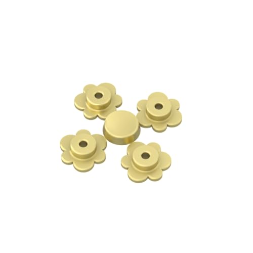 Gobricks 3742 Ornamente, Pflanze, Blume, klein, 50 Stück, GDS-1441, kompatibel mit Lego-Bausteinen, Farbe: Chrom, Gold 037 Gobricks 3742 Ornamente, Pflanze, Blume, klein, 50 Stück, GDS-1441, kompatibel mit Lego-Bausteinen, Farbe: Chrom, Gold 037 von XYEIUGO