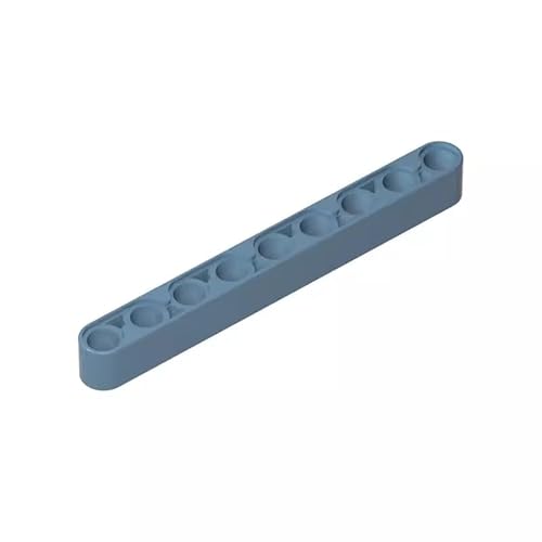 Gobricks 40490 Loch Brick Technic Beam 1x9 dick 50 Stück GDS-666 Kompatibel mit Lego Bausteinen, Farbe:Sandblau 054 von XYEIUGO