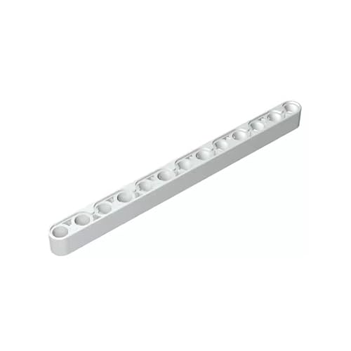 Gobricks 41239 Loch Brick Technic Beam 1x13 dick 10 Stück GDS-667 Kompatibel mit Lego Bausteinen, Farbe: Milchig Weiß 091 von XYEIUGO