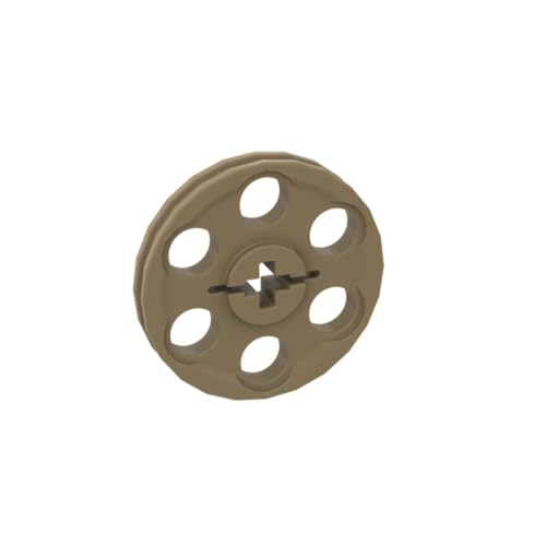 Gobricks 4185 Rad Technic Keilriemenrad [aka Riemenscheibe], 20 Stück, GDS-1264, kompatibel mit Lego Bausteinen, Farbe: Dark Tan 034 von XYEIUGO