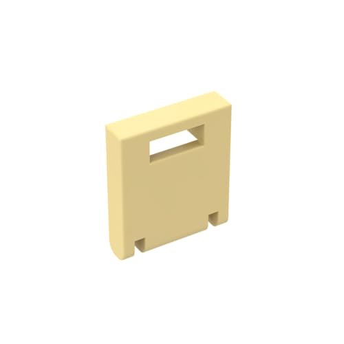 Gobricks 4345 Ornamente-Box, 2 x 2 x 2 [Hohlnieten], 50 Stück, GDS-1502, kompatibel mit Lego-Bausteinen, Farbe: Hellgelb 029 von XYEIUGO