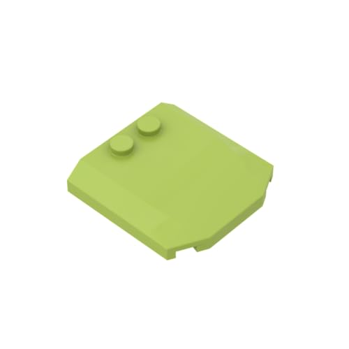Gobricks 45677 Transportneigung, gebogen, 4 x 4 x 2/3, dreifach gebogen mit 2 Noppen, 10 Stück, GDS-1266, kompatibel mit Lego Bausteinen, Farbe: Lime 042 Gobricks 45677 Transportneigung, gebogen, 4 x 4 x 2/3, dreifach gebogen mit 2 Noppen, 10 Stück, GDS-1266, kompatibel mit Lego Bausteinen, Farbe: Lime 042 von XYEIUGO