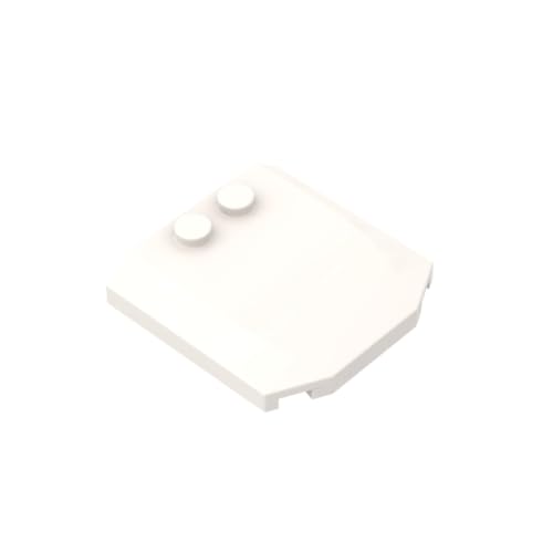 Gobricks 45677 Transportneigung, gebogen, 4 x 4 x 2/3, dreifach gebogen mit 2 Noppen, 10 Stück, GDS-1266, kompatibel mit Lego Bausteinen, Farbe:Weiß 090 Gobricks 45677 Transportneigung, gebogen, 4 x 4 x 2/3, dreifach gebogen mit 2 Noppen, 10 Stück, GDS-1266, kompatibel mit Lego Bausteinen, Farbe:Weiß 090 von XYEIUGO