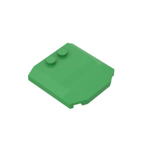 Gobricks 45677 Transportneigung gebogen, 4 x 4 x 2/3, dreifach gebogen mit 2 Noppen, 10 Stück, GDS-1266, kompatibel mit Lego Bausteinen, Farbe: Hellgrün 043 Gobricks 45677 Transportneigung gebogen, 4 x 4 x 2/3, dreifach gebogen mit 2 Noppen, 10 Stück, GDS-1266, kompatibel mit Lego Bausteinen, Farbe: Hellgrün 043 von XYEIUGO