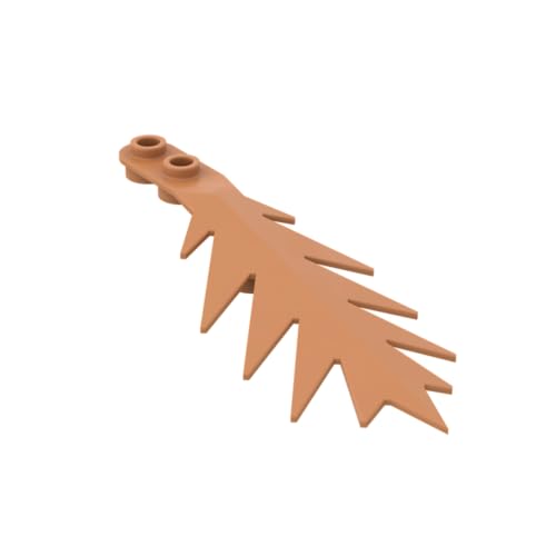 Gobricks 6148 Ornamente, Pflanze, Palmblatt, klein, 50 Stück, GDS-1440, kompatibel mit Lego-Bausteinen, Farbe: mitteldunkles Fleisch 084 Gobricks 6148 Ornamente, Pflanze, Palmblatt, klein, 50 Stück, GDS-1440, kompatibel mit Lego-Bausteinen, Farbe: mitteldunkles Fleisch 084 von XYEIUGO
