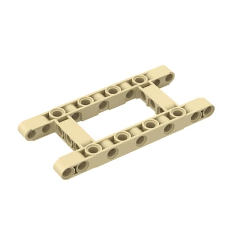Gobricks 64178 Schaftbolzenverbindung, Technikbalken, 5 x 11, offener Mittelrahmen, dick, 10 Stück, GDS-1001, kompatibel mit Lego-Bausteinen, Farbe: Hellbraun 031 Gobricks 64178 Schaftbolzenverbindung, Technikbalken, 5 x 11, offener Mittelrahmen, dick, 10 Stück, GDS-1001, kompatibel mit Lego-Bausteinen, Farbe: Hellbraun 031 von XYEIUGO