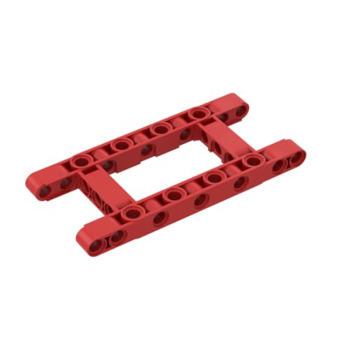 Gobricks 64178 Schaftbolzenverbindung, Technikbalken, 5 x 11, offener Mittelrahmen, dick, 10 Stück, GDS-1001, kompatibel mit Lego-Bausteinen, Farbe: Rot 010 Gobricks 64178 Schaftbolzenverbindung, Technikbalken, 5 x 11, offener Mittelrahmen, dick, 10 Stück, GDS-1001, kompatibel mit Lego-Bausteinen, Farbe: Rot 010 von XYEIUGO