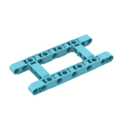 Gobricks 64178 Schaftbolzenverbindung, Technikbalken, 5 x 11, offener Mittelrahmen, dick, 10 Stück, GDS-1001, kompatibel mit Lego-Bausteinen, Farbe: mittelgroß, Azurblau 046 Gobricks 64178 Schaftbolzenverbindung, Technikbalken, 5 x 11, offener Mittelrahmen, dick, 10 Stück, GDS-1001, kompatibel mit Lego-Bausteinen, Farbe: mittelgroß, Azurblau 046 von XYEIUGO