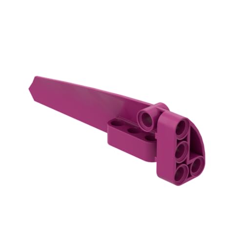 Gobricks 64681 Technik Dekoration Technic Panel Verkleidung #5 lang, glatt, Seite A, 10 Stück, GDS-1332, kompatibel mit Lego Bausteinen, Farbe:Magenta 013 von XYEIUGO