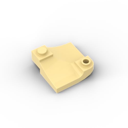 Gobricks 73682 Schrägziegel Dachschräge Stück 20 Stück GDS-90297 Kompatibel mit Lego Bausteinen, Farbe: Hellgelb 029 von XYEIUGO