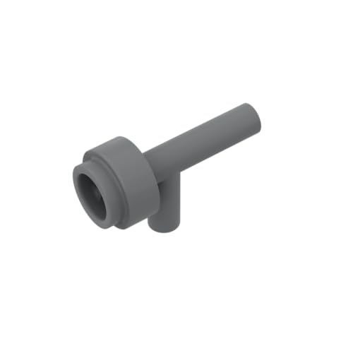 Gobricks 86208 Requisiten Waffenpistole/Taschenlampe (Weltraum) [Keine Rillen] 50 Stück GDS-1220 Kompatibel mit Lego Bausteinen, Farbe: Dunkelbläulich-Grau 072 von XYEIUGO