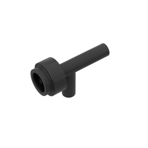 Gobricks 86208 Requisiten Waffenpistole/Taschenlampe (Weltraum) [Keine Rillen] 50 Stück GDS-1220 Kompatibel mit Lego Bausteinen, Farbe: Schwarz 080 von XYEIUGO