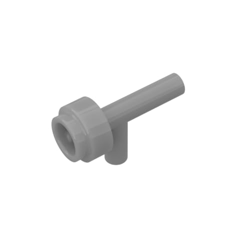 Gobricks 86208 Requisiten Waffenpistole/Taschenlampe (Weltraum) [Keine Rillen] 50 Stück GDS-1220 Kompatibel mit Lego Bausteinen, Farbe: flaches Silber 073 von XYEIUGO