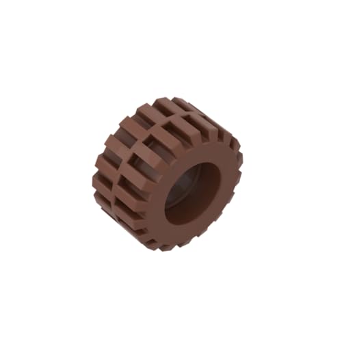 Gobricks 87697 Radreifen 21 x 12 mit versetzter Lauffläche, klein, breit und mittig Band, 50 Stück, GDS-1069, kompatibel mit Lego Bausteinen, Farbe: Rotbraun 081 Gobricks 87697 Radreifen 21 x 12 mit versetzter Lauffläche, klein, breit und mittig Band, 50 Stück, GDS-1069, kompatibel mit Lego Bausteinen, Farbe: Rotbraun 081 von XYEIUGO