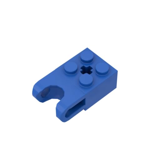 Gobricks 92013 Scharnier Brick Technic Brick Special 2x2 mit Kugelaufnahme breit und Achsloch, 20 Stück, GDS-1206, kompatibel mit Lego Bausteinen, Farbe:Blau 23 von XYEIUGO