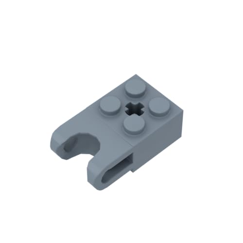 Gobricks 92013 Scharnier Brick Technic Brick Special 2x2 mit Kugelaufnahme breit und Achsloch, 20 Stück, GDS-1206, kompatibel mit Lego Bausteinen, Farbe:Sandblau 135 von XYEIUGO