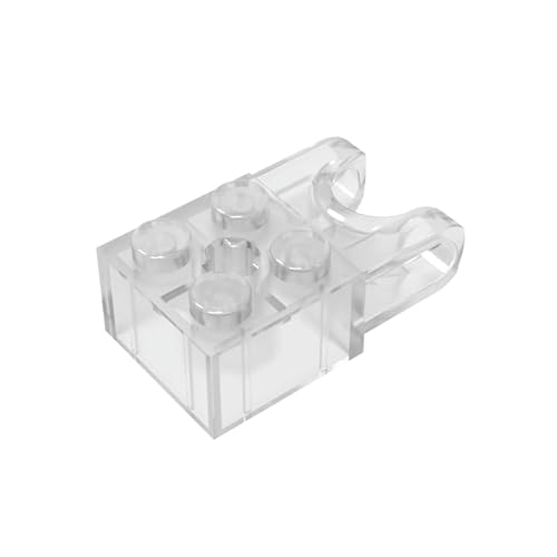Gobricks 92013 Scharnier Brick Technic Brick Special 2x2 mit Kugelaufnahme breit und Achsloch, 20 Stück, kompatibel mit Lego Bausteinen, Farbe: Trans-Clear 180 Gobricks 92013 Scharnier Brick Technic Brick Special 2x2 mit Kugelaufnahme breit und Achsloch, 20 Stück, kompatibel mit Lego Bausteinen, Farbe: Trans-Clear 180 von XYEIUGO