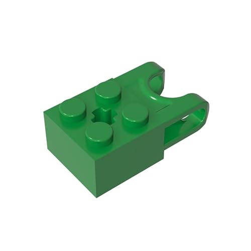 Gobricks 92013 Scharnier Brick Technic Brick Special 2x2 mit Kugelaufnahme breit und Achsloch, 20 Stück, kompatibel mit Lego Bausteinen, Farbe:Grün 040 Gobricks 92013 Scharnier Brick Technic Brick Special 2x2 mit Kugelaufnahme breit und Achsloch, 20 Stück, kompatibel mit Lego Bausteinen, Farbe:Grün 040 von XYEIUGO