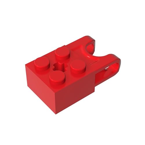 Gobricks 92013 Scharnier Brick Technic Brick Special 2x2 mit Kugelaufnahme breit und Achsloch, 20 Stück, kompatibel mit Lego Bausteinen, Farbe:Rot 010 Gobricks 92013 Scharnier Brick Technic Brick Special 2x2 mit Kugelaufnahme breit und Achsloch, 20 Stück, kompatibel mit Lego Bausteinen, Farbe:Rot 010 von XYEIUGO