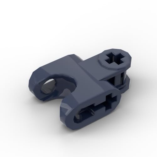 Gobricks 93571 Kugelgelenk Technic Achsverbinder 2x3 mit Kugelfassung, offene untere Achslöcher, 10 Stück, kompatibel mit Lego Bausteinen, Farbe:Dunkelblau 055 von XYEIUGO