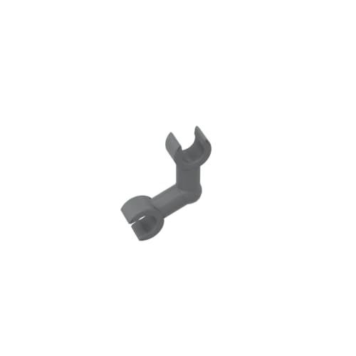 Gobricks 93609 Mechanisches Körperarmskelett [gebogen/2 Clips], 50 Stück, GDS-1215, kompatibel mit Lego-Bausteinen, Farbe: Dunkelblaugrau 072 von XYEIUGO