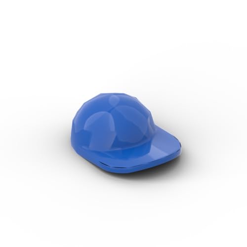 Gobricks Baseballkappe, Kopfbedeckung, kompatibel mit Lego 86035 GDS-M101, klassisches Bulk-Spielzeug, MOC, Farbe: Blau 23, 10 Stück von XYEIUGO