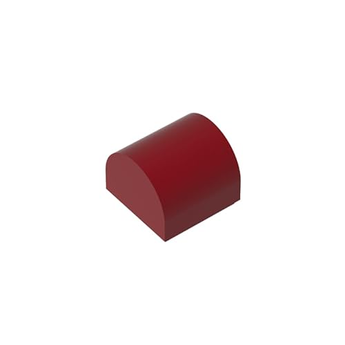 Gobricks Bogenziegel, 1 x 3, ohne Nieten, umgekehrt, glatte Fliese, 50 Stück, kompatibel mit Lego GDS-M255 49307, klassisches Bulk-Spielzeug, MOC, Farbe: Dunkelrot 154 Gobricks Bogenziegel, 1 x 3, ohne Nieten, umgekehrt, glatte Fliese, 50 Stück, kompatibel mit Lego GDS-M255 49307, klassisches Bulk-Spielzeug, MOC, Farbe: Dunkelrot 154 von XYEIUGO