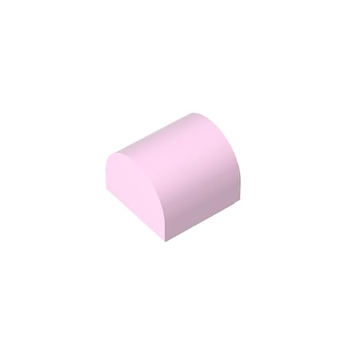 Gobricks Bogenziegel, 1 x 3 Noppenlos, umgekehrt, glatte Fliese, 50 Stück, kompatibel mit Lego GDS-M255 49307, klassisches Bulk-Spielzeug, MOC, Farbe: Rosa, Lila Gobricks Bogenziegel, 1 x 3 Noppenlos, umgekehrt, glatte Fliese, 50 Stück, kompatibel mit Lego GDS-M255 49307, klassisches Bulk-Spielzeug, MOC, Farbe: Rosa, Lila von XYEIUGO