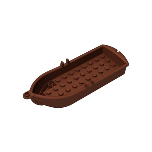 Gobricks Boot, 14 x 5 x 2, kleines Boot, 1 Stück, kompatibel mit Lego GDS-90132, klassisches Bulk-Spielzeug, MOC, Farbe: Rotbraun 192 Gobricks Boot, 14 x 5 x 2, kleines Boot, 1 Stück, kompatibel mit Lego GDS-90132, klassisches Bulk-Spielzeug, MOC, Farbe: Rotbraun 192 von XYEIUGO