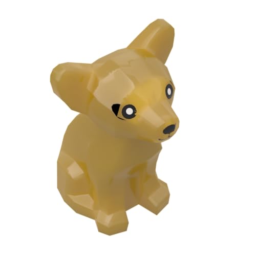 Gobricks Chihuahua-Welpe, 10 Stück, kompatibel mit Lego GDS-M1262 12888, klassisches Bulk-Spielzeug, MOC, Farbe: Perlgold 297 von XYEIUGO