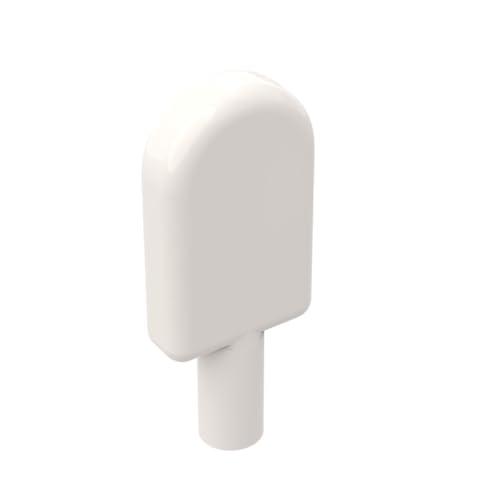 Gobricks Food Popsicle 10 Stück, kompatibel mit Lego GDS-90053 30222, klassisches Bulk-Spielzeug, MOC, Farbe: Weiß 1 von XYEIUGO