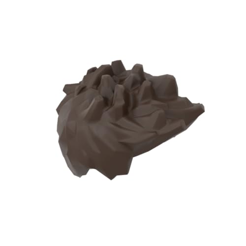 Gobricks Frisur, verstreutes Haar, 50 Stück, kompatibel mit Lego 98385 GDS-90117, klassisches Bulk-Spielzeug, MOC, Farbe: Dunkelbraun 308 von XYEIUGO