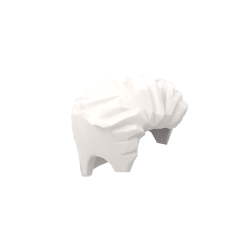 Gobricks Frisur 105 Mini-Perücke, 20 Stück, kompatibel mit Lego 23186 GDS-2155, klassisches Bulk-Spielzeug, MOC, Farbe: Weiß 1 von XYEIUGO