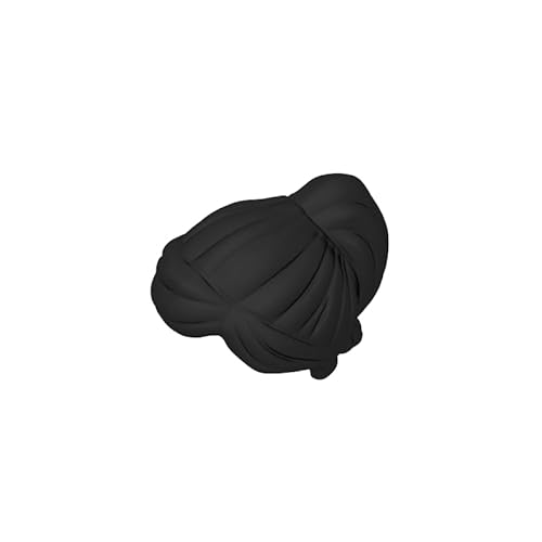 Gobricks Frisur für Damen, langes Haar mit Pferdeschwanz, 10 Stück, kompatibel mit Lego 87990 GDS-90144, klassisches Bulk-Spielzeug, MOC, Farbe: Schwarz 26 von XYEIUGO