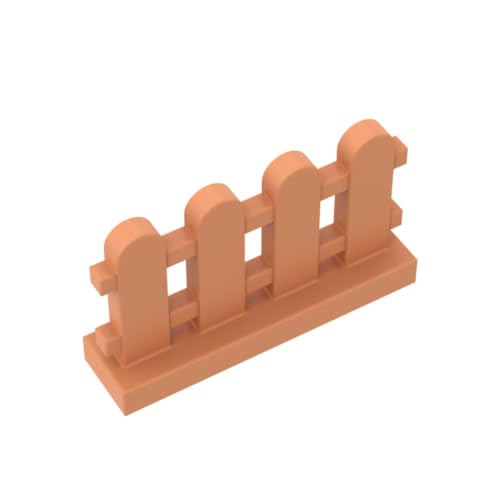 Gobricks GDS-1177 Lattenzaun, 1 x 4 x 2, 50 Stück, kompatibel mit LEGO Toy 33303, DIY-Teilen und MOC-Komponenten für große Ziegelmarken, Farbe: Nougat Gobricks GDS-1177 Lattenzaun, 1 x 4 x 2, 50 Stück, kompatibel mit LEGO Toy 33303, DIY-Teilen und MOC-Komponenten für große Ziegelmarken, Farbe: Nougat von XYEIUGO